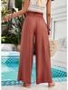 Diyun 2024 Women's Solid Color Loose Wide-Leg Trousers - Spring/Summer Collection