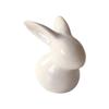 Basic Ceramic Rabbit Statue Sweet Small Animal Ornament Lovely Desk Decoration For Bookshelf Living Room Accent