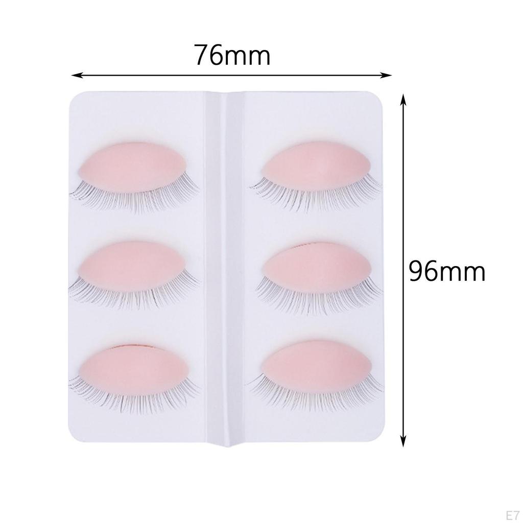 6 kusů praxe řas víčka umělé řasy prodlužování měkké pevné náhradní řasy salon make