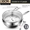 ZISIZ 30cm Titanium Hammered Wok with Lid