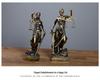 Bronze Goddess Themis Sculpture: Justice Law Scales Ornament for Lawyer's Office