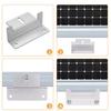 4PCS Solar Panel Z Brackets Mount Aluminum Alloy Photovoltaic Panel Mounting Bracket Screw Kit for RV Trailer Boat