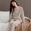Pajamas Women'S Autumn And Winter Fleece Thickened Coral Fleece Can Be Worn Outside Island Fleece Loungewear Thin Fleece Set