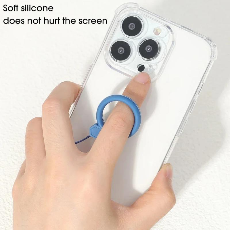 New Cartoon Mobile Phone Lanyard Silicone Ring Mobile Phone USB Flash Drive Universal Cute Diamond Fall Short Phone Lanyard