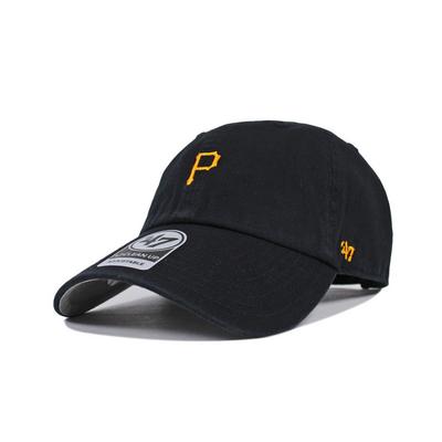 47 Brand CLEAN UP Low Cap Mini Team Logo BSRNR20GWS [Pittsburgh Pirates] Black/Yellow