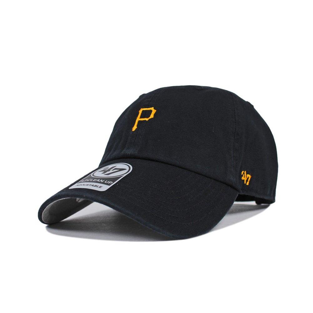 47 Brand CLEAN UP Low Cap Mini Team Logo BSRNR20GWS [Pittsburgh Pirates] Black/Yellow