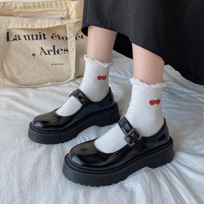 Scarpe Lolita Mary Janes Scarpe da donna Studente scolastico Studentessa universitaria Dolce JK Uniforme Mary Jane Scarpe Sandali da donna con tacco basso