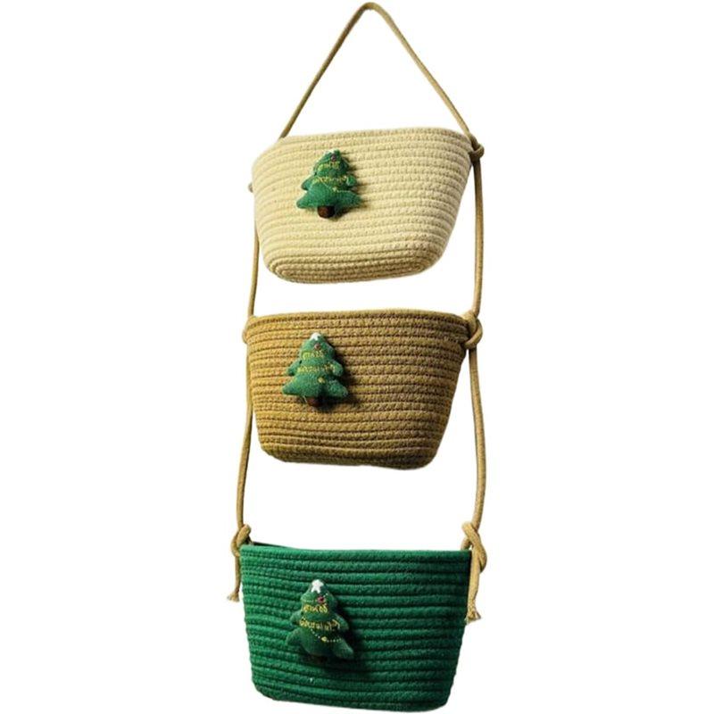 ABMH-Бохо Подвесная корзина для хранения для кухни квартиры общежития органайзер для спальни корзина на дверь 2340₽