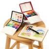 32 colors Mini Portable Watercolor Paints Set, Watercolor Painting Set With Mini Palette, Perfect For Artists To Create Anytime