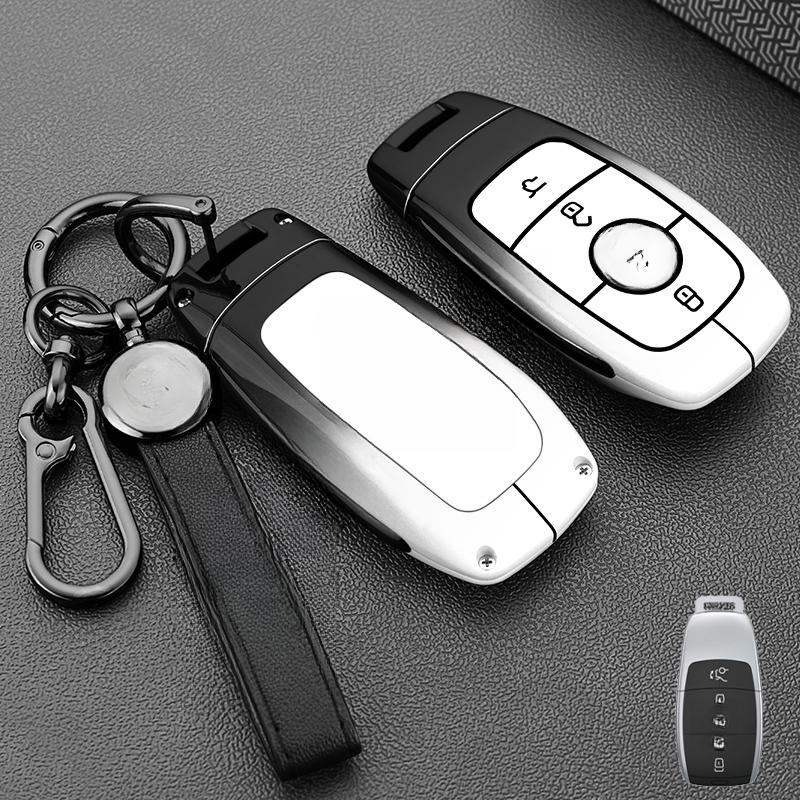 Car Key Case Cover Shell for Mercedes Benz C E S Class GLC W206 W223 W214 E300 C260 C300 S450 S500 S400 Fob Accessories