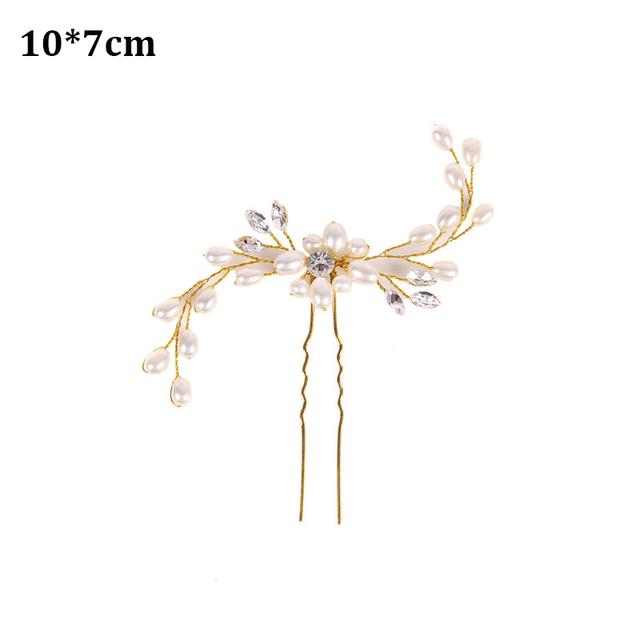

16Pcs Pearl U-shaped Pins Metal Barrette Hair Clips Wedding Bridal Hairstyle Flral Tiara Hair Accessories Hair Styling Tools