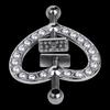 New Love Shaped with Pearl Nipple Clamps Steel Breast Stimulator Clips Spring Pull Slave Bondage Flirting Women Toy Accessories