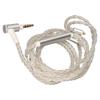 Kopfhörer-Upgrade-Kabel 8-adrig versilbert MMCX Ersatz-Kopfhörerkabel mit Mikrofon für SE846 SE535 SE215 SE315 SE425