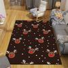 1Pc Christmas Gingerbread Decorations Rug Office Carpet Indoor Outdoor Doormat Nonslip Soft, Living Room Christmas Halloween Gift D91839