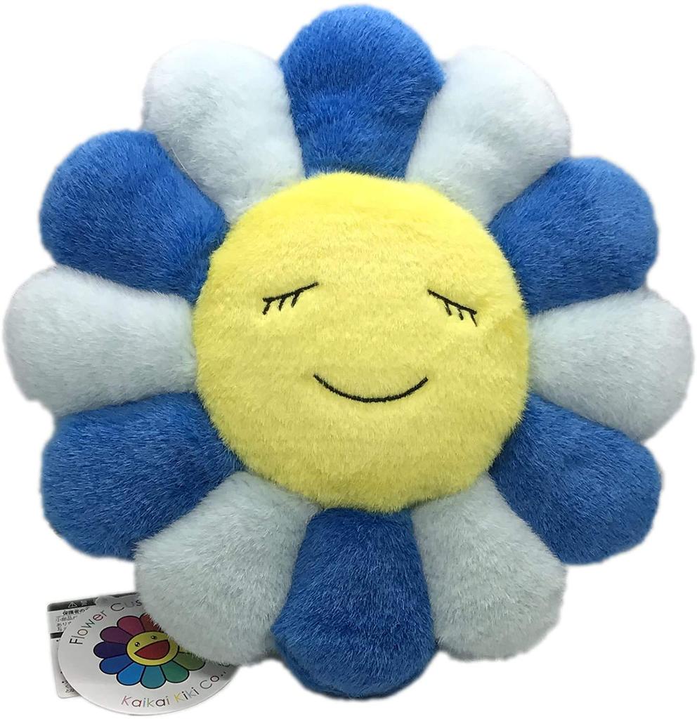 Flower Cushion 30cm Takashi Murakami (Blue)