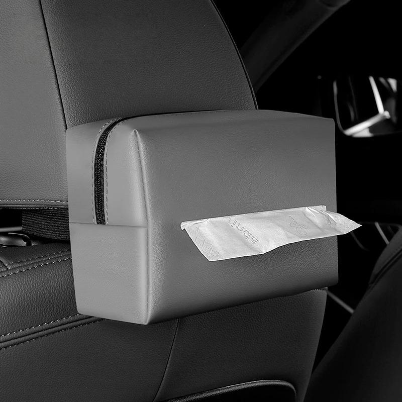 Universal Car Hanging Tissue Box, sunshade seat backrest suspension tissue box, car armrest storage box, car organization