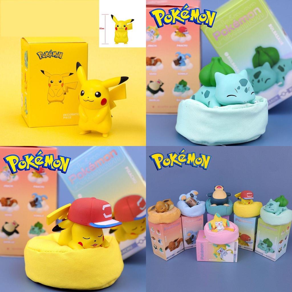 Pokmon Action Figure Toys Featuring Sleepy Pikachu Snorlax And More**