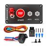 Waterproof Car Ignition Light Toggle Panel Starter Stop Button 12V