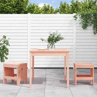 Vidaxl 3-Cz. Garden Bistro Furniture Set, Larch Wood