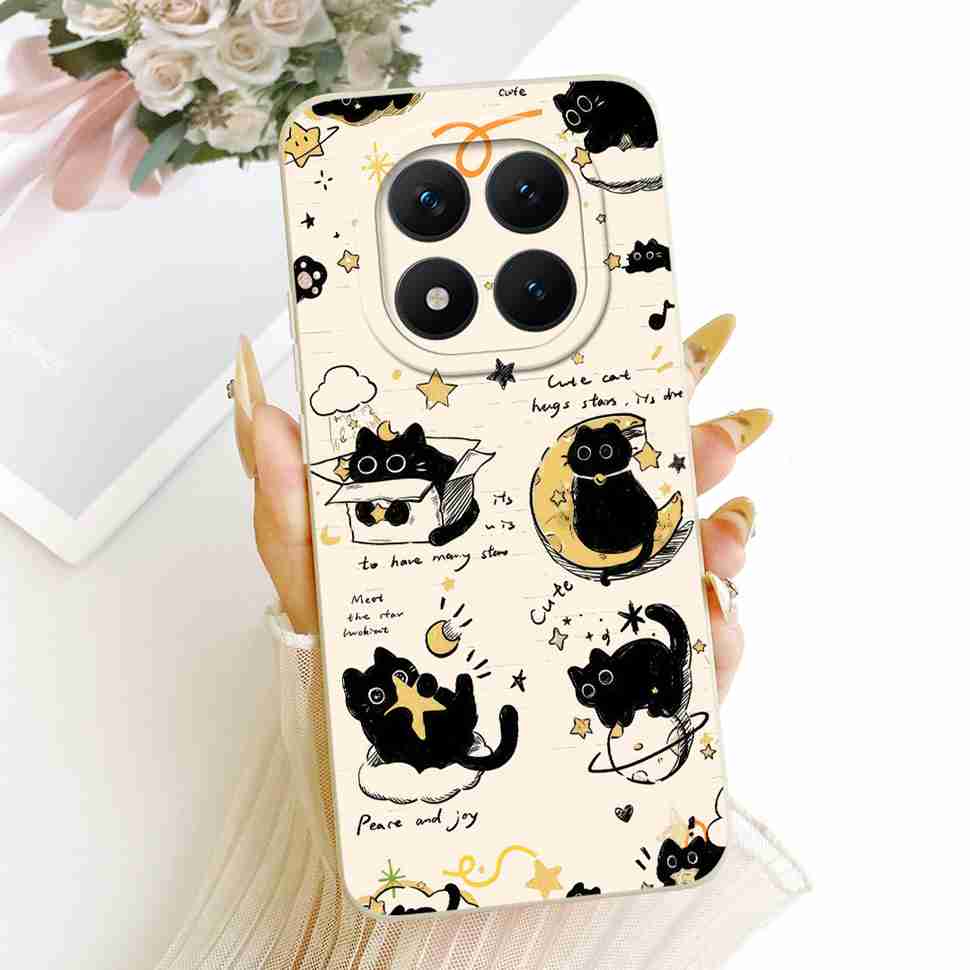 Redmi Note15Pro 5G New Model Protective Case Matte Cat Rabbit For Xiaomi Redmi Note 15 Pro 5G Full Cover Anti-Fall Shockproof