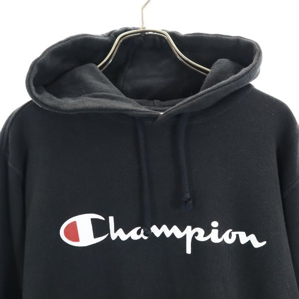 Champion Print Long Sleeve Sweatshirts M Black Men's Used