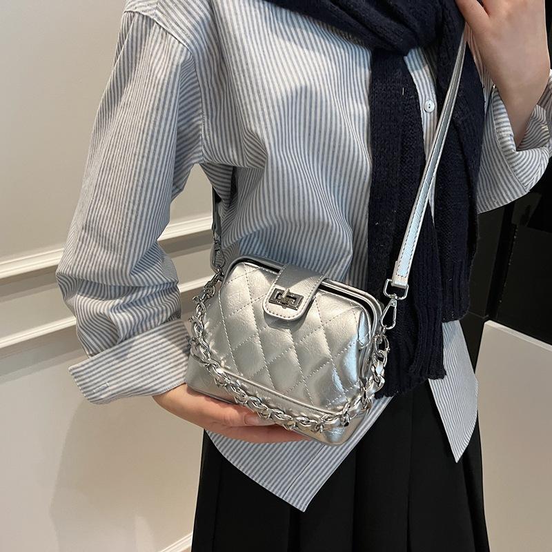 New Chain Handbag Women's Leather Shoulder Bag Fashionable Versatile Messenger Bag