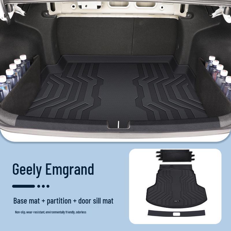 Compatible Trunk Mat for 26 Models of Geely Emgrand, 5th Gen TPE Tail Box Mat, GS Kui Xi Edition.