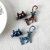 New Cute Cat Brooch Two Tone Enamel Pet Animal Party Casual Brooch Men's and Women's Gifts Festival Gifts