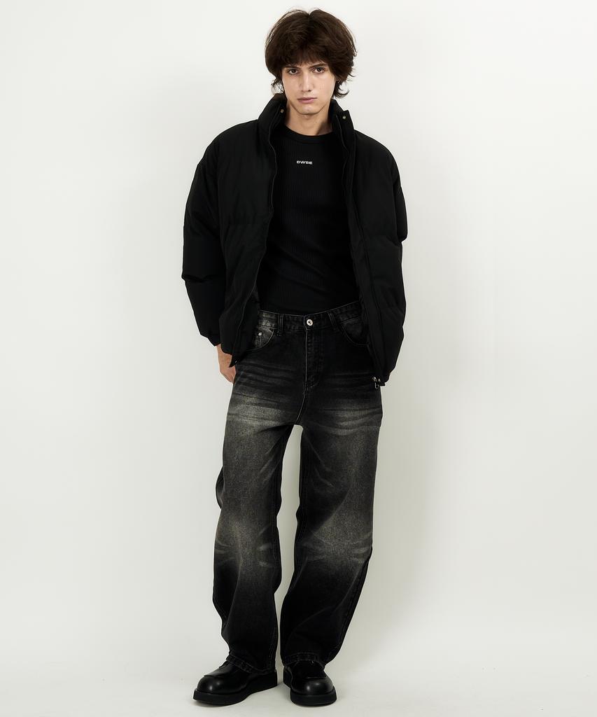 DWSE Essentials Puffer Short Padded Jacket (Black)