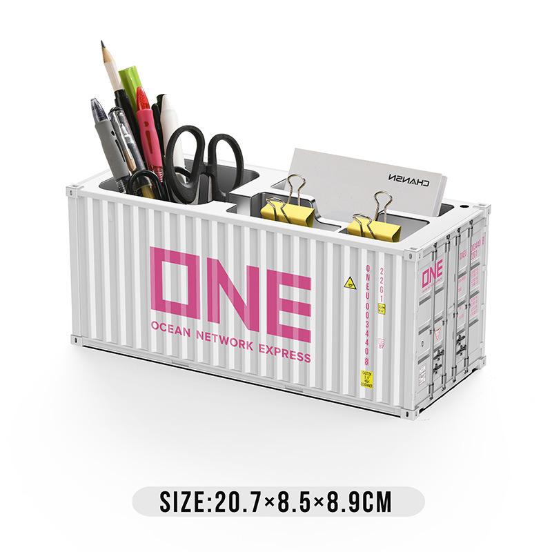 Mini 1:30 Scale Desktop Pen Holder & Business Card Storage Box with Custom Logo
