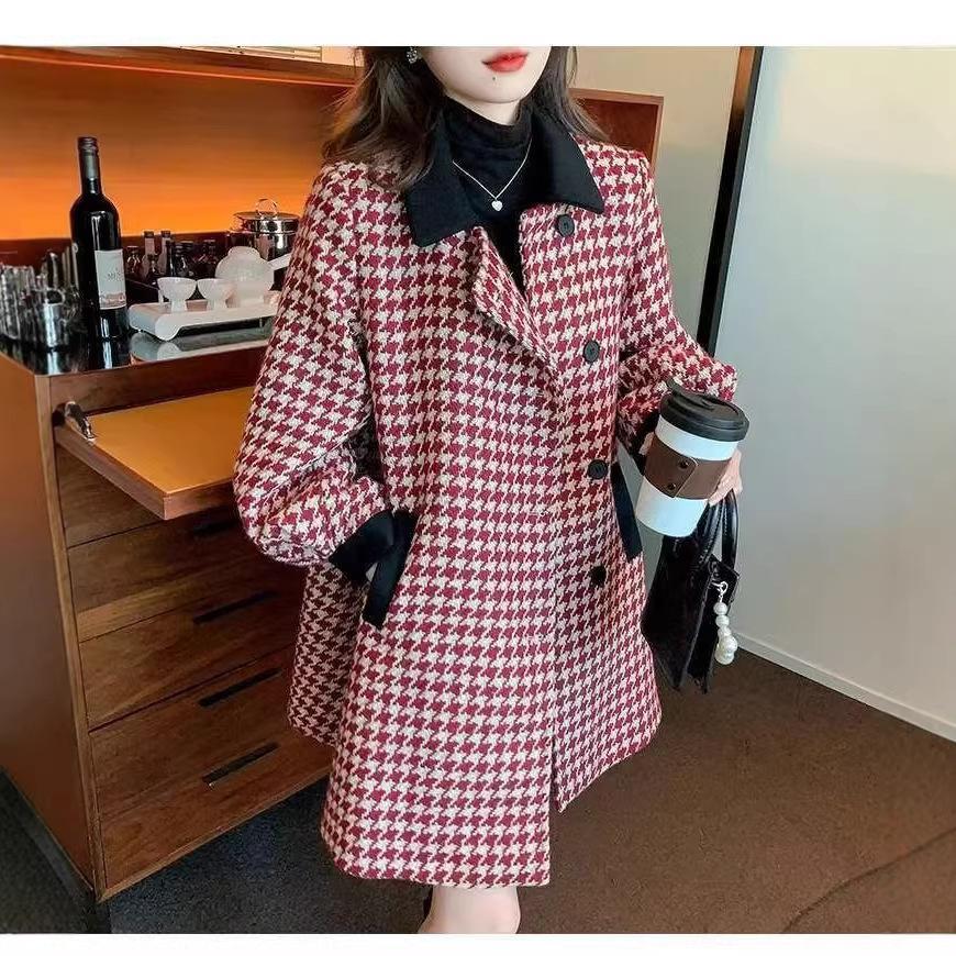 Cappotto invernale ispessito in lana abbigliamento da donna abbigliamento invernale nuovi modelli cappotto in lana medio e lungo alta gamma piccolo uomo