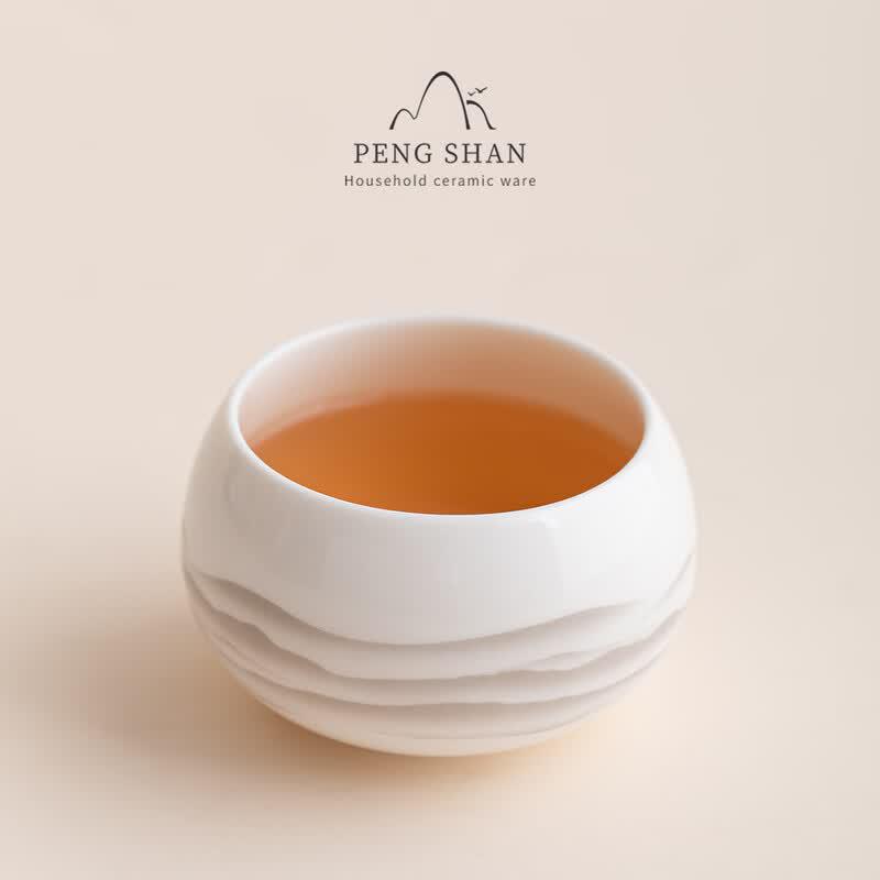 Pengshan Mutton Fat Jade Ceramic Master Teacup