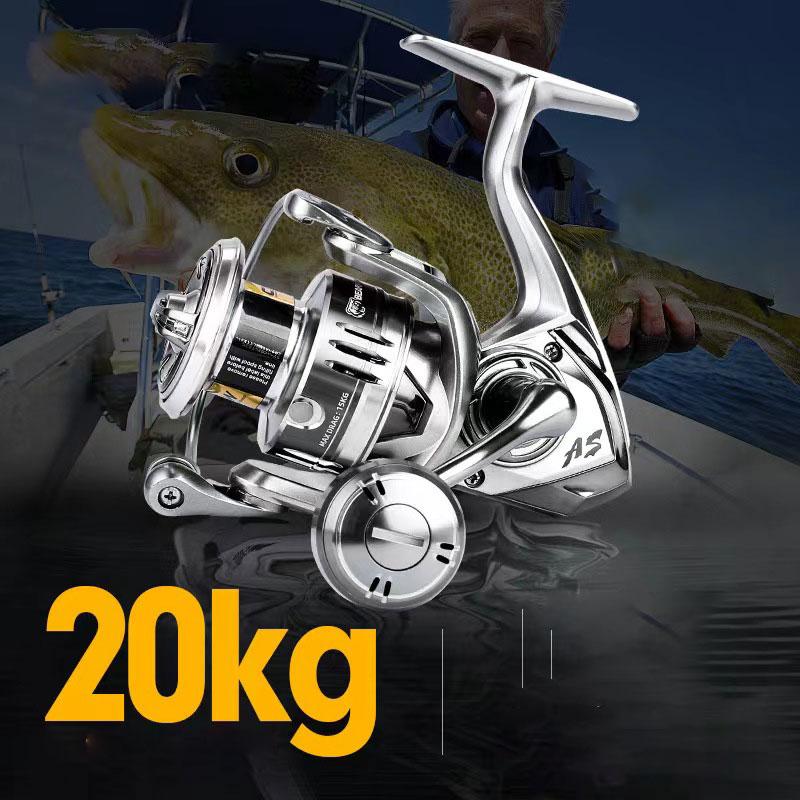 Portable Lure Spinning Reel with 9+1 Stainless Steel Bearings Sea-resistant Long-casting Reel for Sea Fishing Spinning Fishing Reel Left/Right Hand