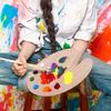 1 Pcs Wood Watercolor Palette Paint Tray Plastic for DIY Craft Professional Art Painting