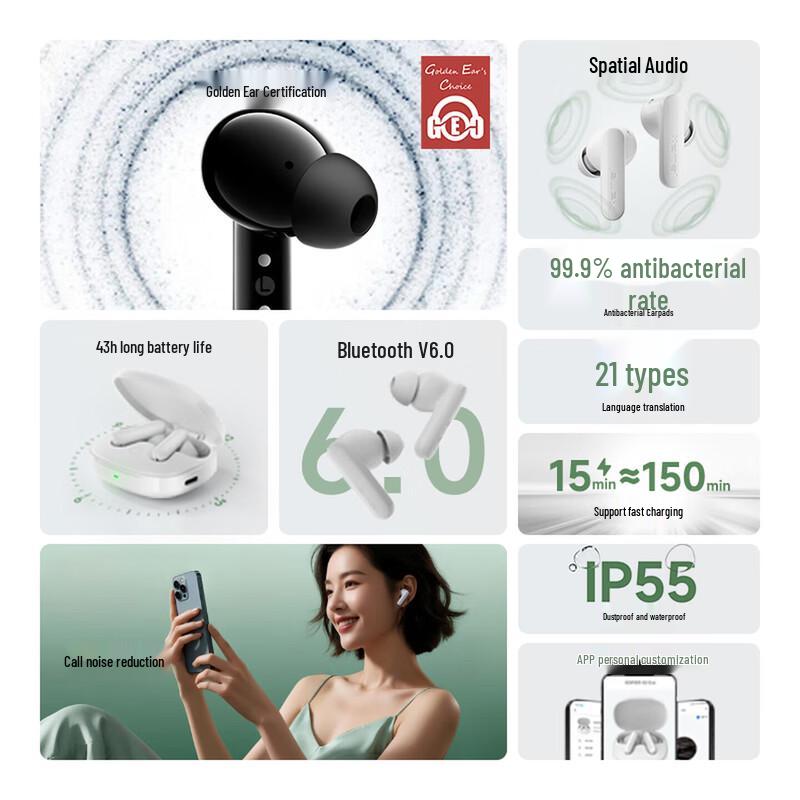 EDIFIER X2 Evo True Wireless Bluetooth Translation Earbuds
