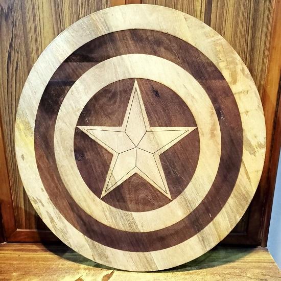 

Деревянная настенная декоративная доска с гравировкой 60,96 см, настенное украшение, круглый щит