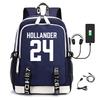 3 Piece School Backpack Set for Students Large Capacity Oxford Cloth Schoolbag with Shoulder Strap and Pencil Case