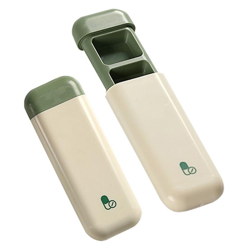 Portable Pill Organizer 3 Grids Small Pill Box Outdoor Pill Case Light-Proof Tablet Case For Camping Daily Business Trip france