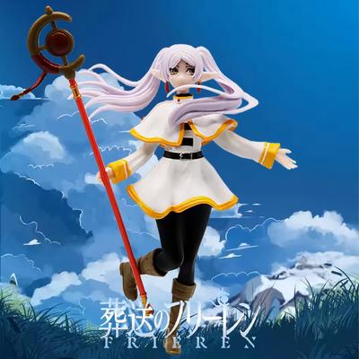 25cm Frieren Beyond Journey's End Anime Girl Figure Noodle Stopper Sousou No Frieren Action Figure Collectible Model Doll Toys