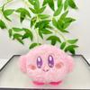 Plush Kirby Coin Purse Keychain Star Eye Embroidery Design For Gift Kids