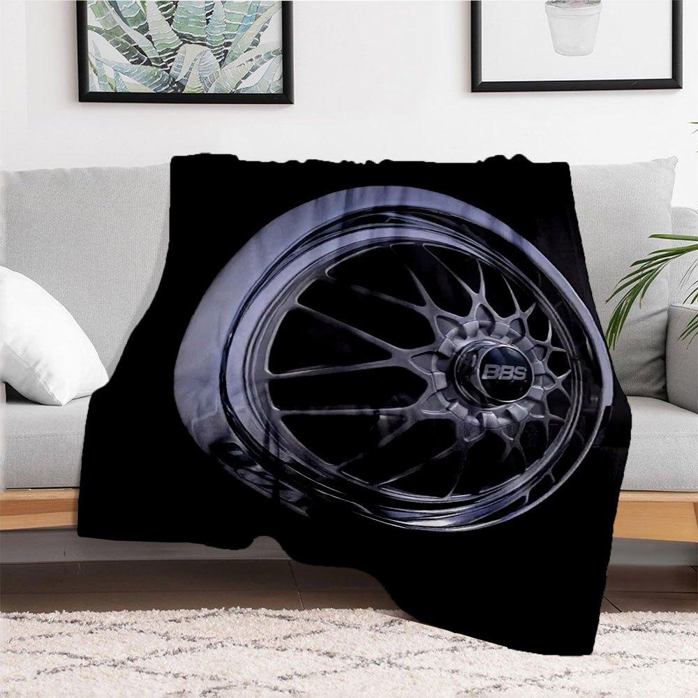BBS Racing Wheels - Lightweight & High PerformanceBlanket Flannel Throw Blanket for Sofa, Bed, Travel, Camping, Office, Couch, Chair, And Be