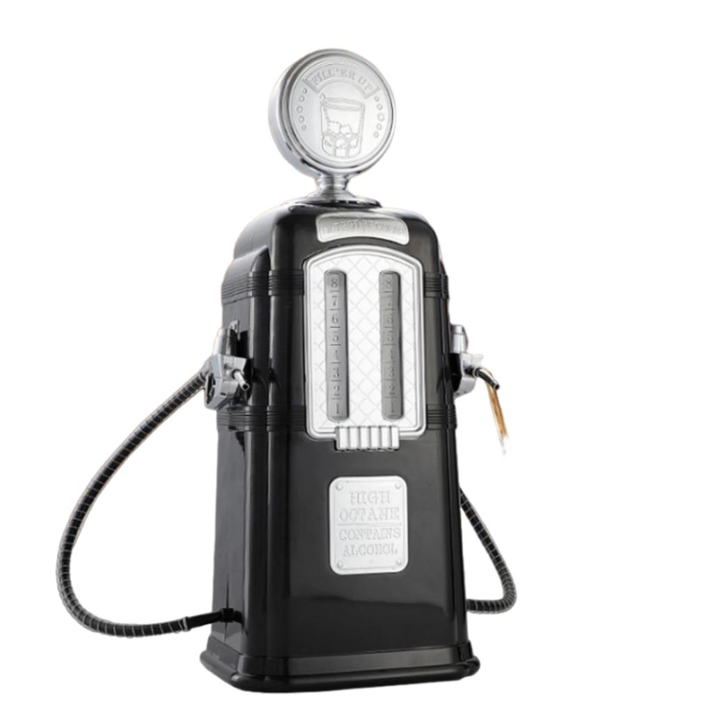 Retro Dávkovač alkoholu ve stylu dvojpistole Odolný 2L dávkovač nápojů s dvojitou pistolí pro šik majitele barů a hostitele večírků