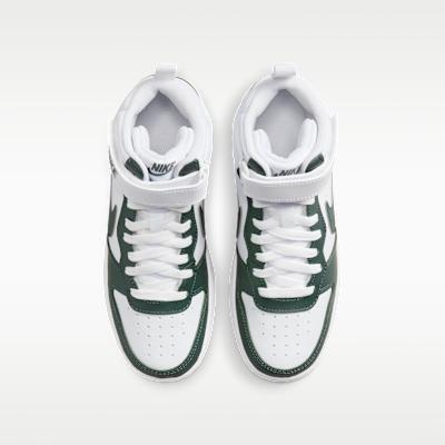 Nike Court Borough Mid 2 White Vintage Green (GS)