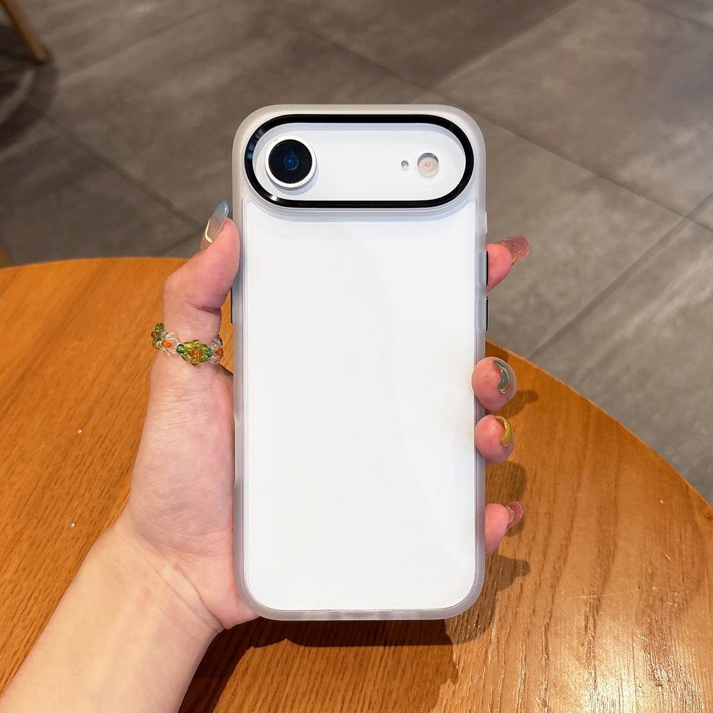 Transparent Silicone Frame Bumper Case For iPhone 17 Air 16 16E 15 14 13 12 Mini 11 Plus Pro Max Lens Ring Protective Hard Cover