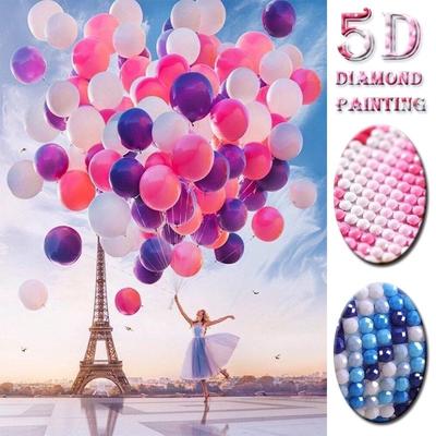5D DIY алмазний живопис дівчина повітряна куля вишивка хрестиком повний алмазний пейзаж алмазна вишивка