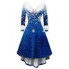 Christmas Party Printed Dresses For Women Vintage Christmas Midi Dress Casual Dresses Cocktail Dress Party Festive Dresses