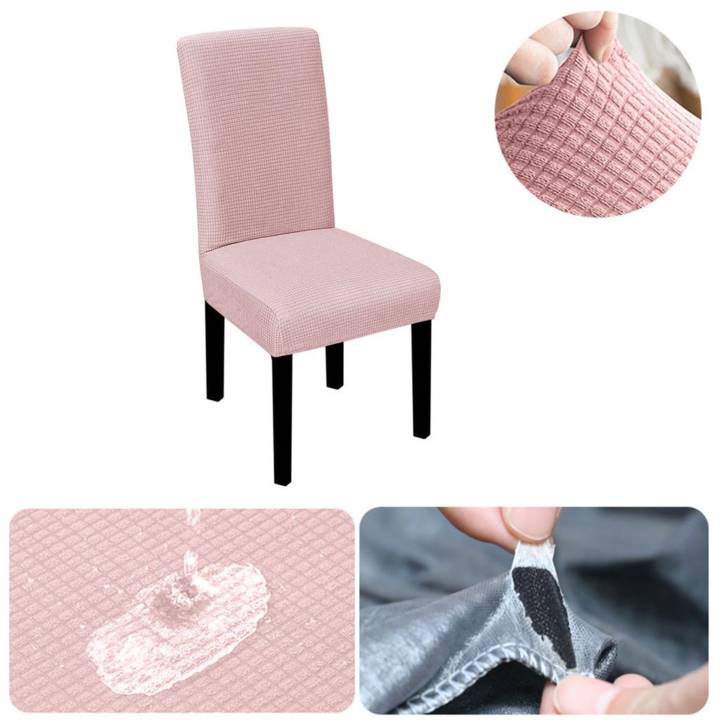 Waterproof Elastic Chair Cover For Dining Room Universal Kitchen Wedding Hotel Banquet Restaurant Anti-dirty Seat Chair Covers