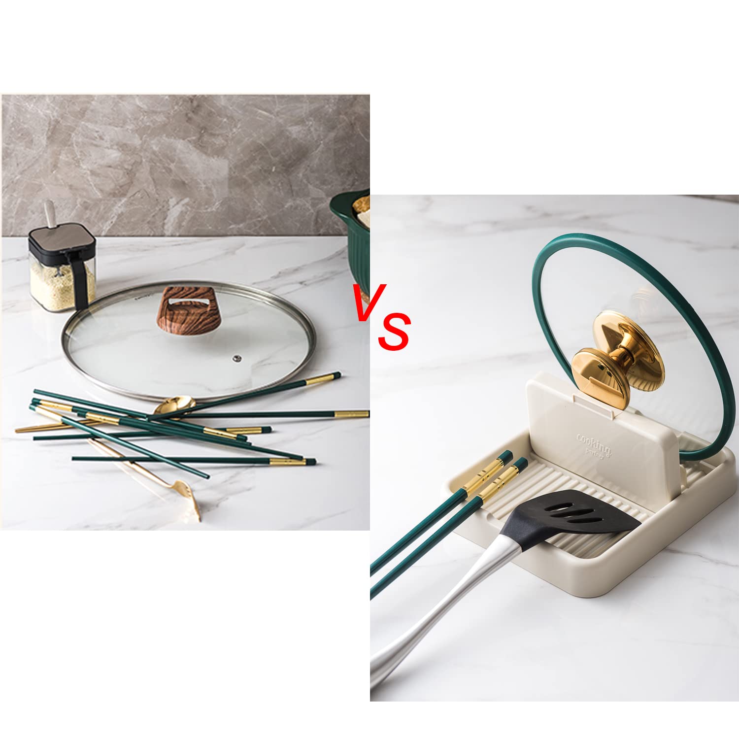 AIERSA Löffelablage Mit Deckelhalter - Küchen-Chaos Ade!