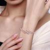 Japanese Korean Style Niche Simple Bracelet Rose Gold Silver Color Cz Bracelet For Women 'S Jewelry Trend Zd1 Ko1