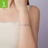 Blue Oil Drop Butterfly Bracelet Women'S Cross-Border Simple Mori S925 Sterling Silver Bracelet Jewelry